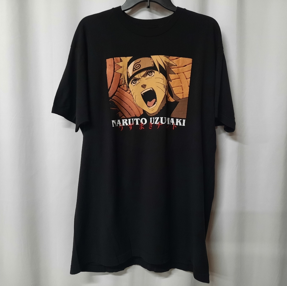 Naruto Uzumaki Short Sleeve Tshirt Men's Sz XL Anime Manga Japaneese